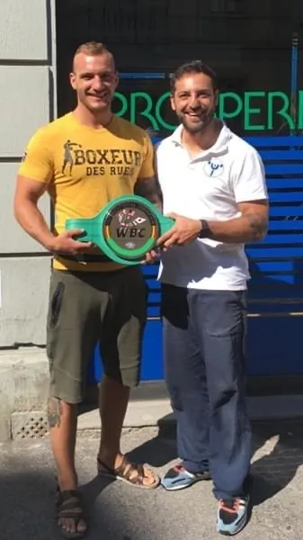 Jacopo Giugni con atleta