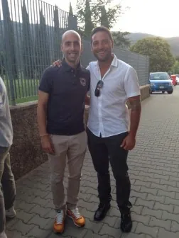 Jacopo Giugni con Borja Valero